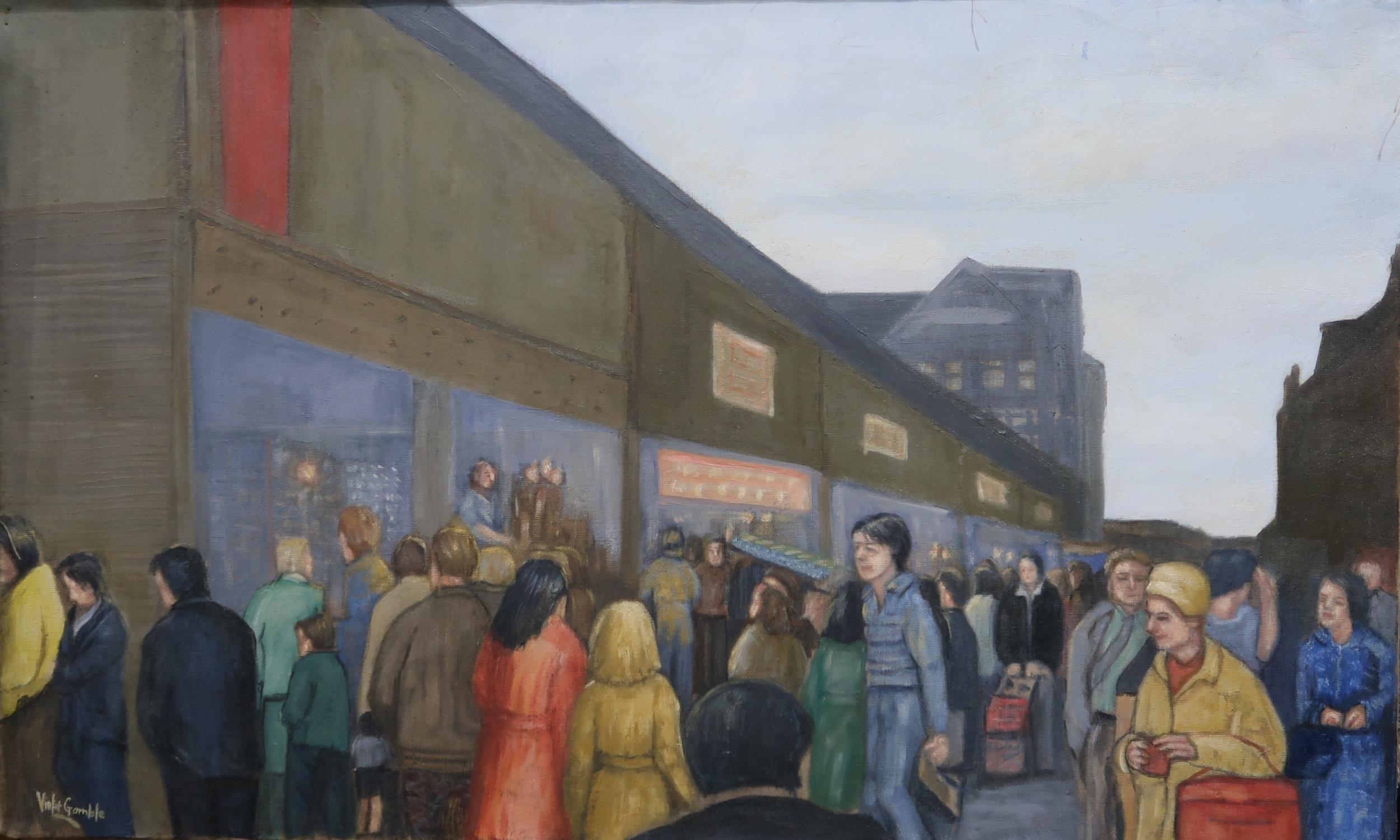 Artwork by Violet Gamble, THE BARRAS, Made of Oil on canvas