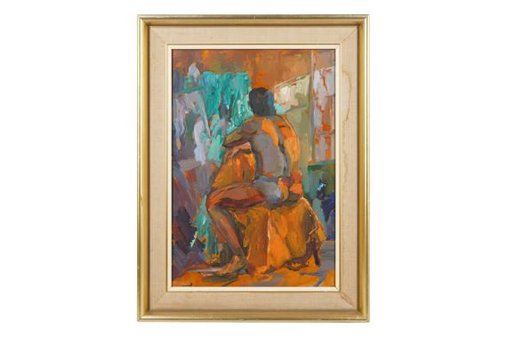 MALE NUDE by Peggy Rutherford