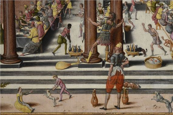 Antoine Caron | Samson shakes the columns of the Temple of the ...
