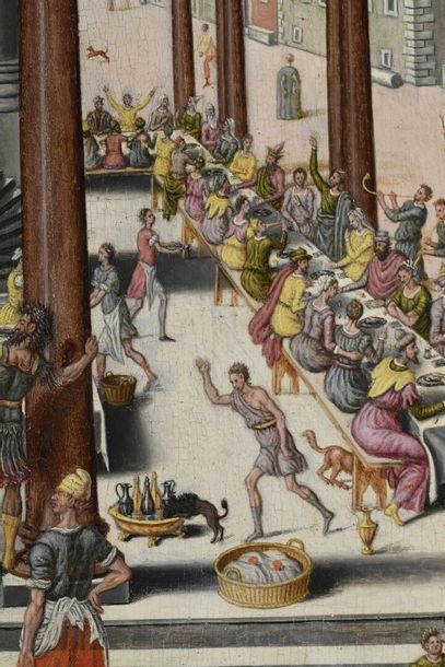 Antoine Caron | Samson shakes the columns of the Temple of the ...