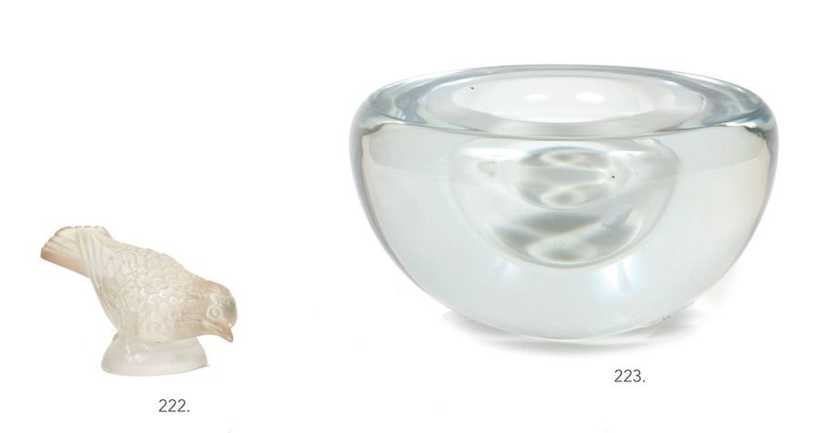 Préhistoire" model vase in solid colorless crystal - Roberto Sambonet