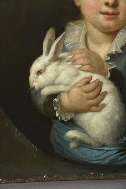 Francois-Hubert Drouais | The child with the rabbit | MutualArt
