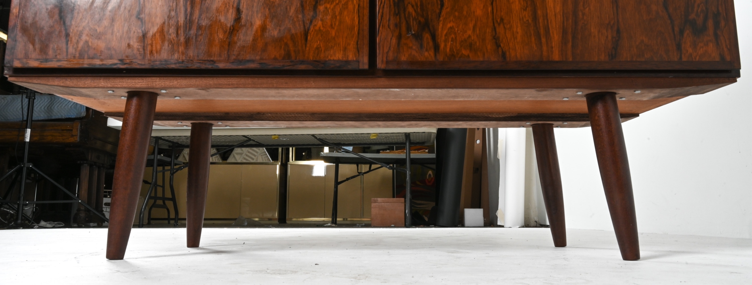 Artwork by Omann Jun, OMANN JUN ROSEWOOD SIDEBOARD CABINET, C. 1960'S, Made of rosewood