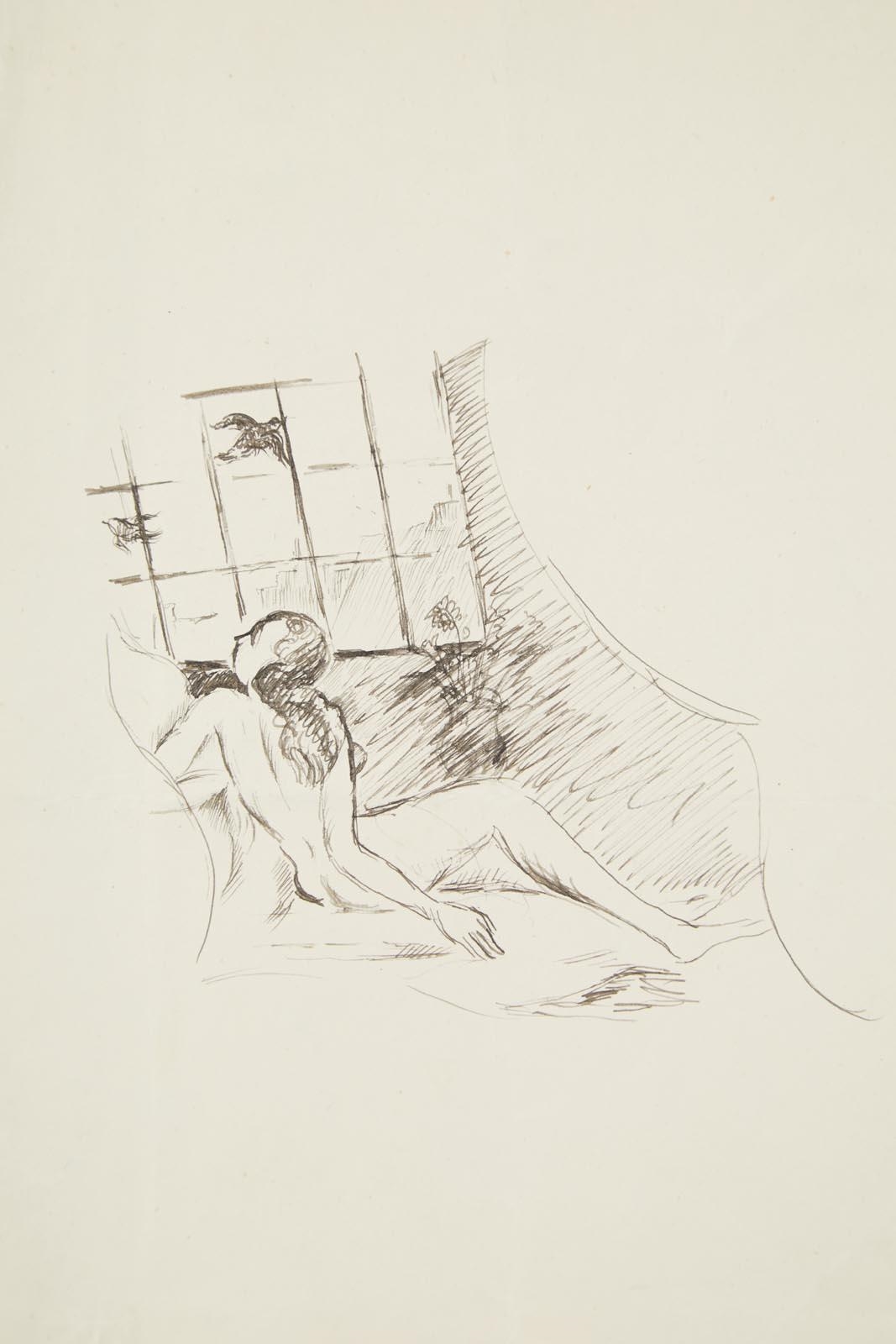 Étude pour « Les Fenêtres » by Baladine Klossowska, circa 1926