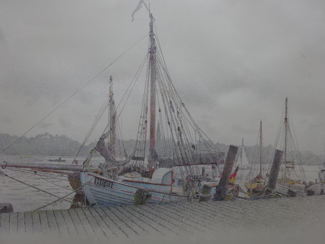 Artwork by Uwe Bangert, Museumshafen Flensburg, Made of Silhouette