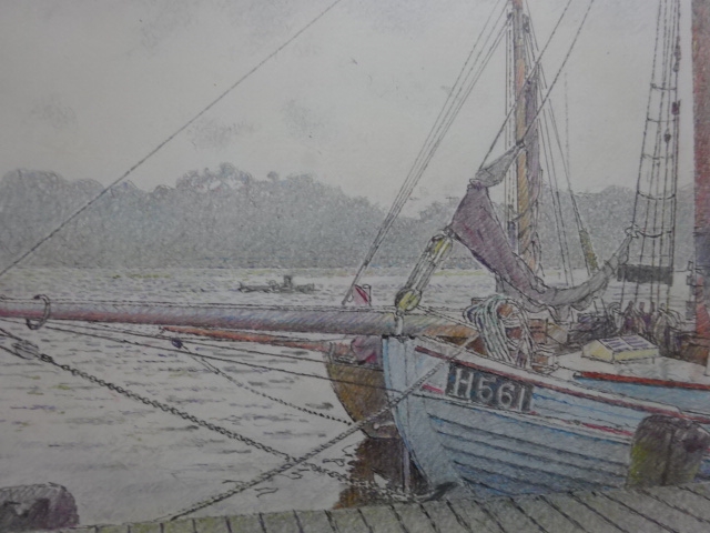 Artwork by Uwe Bangert, Museumshafen Flensburg, Made of Silhouette