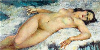 Reclining Nude - Leo Fontan