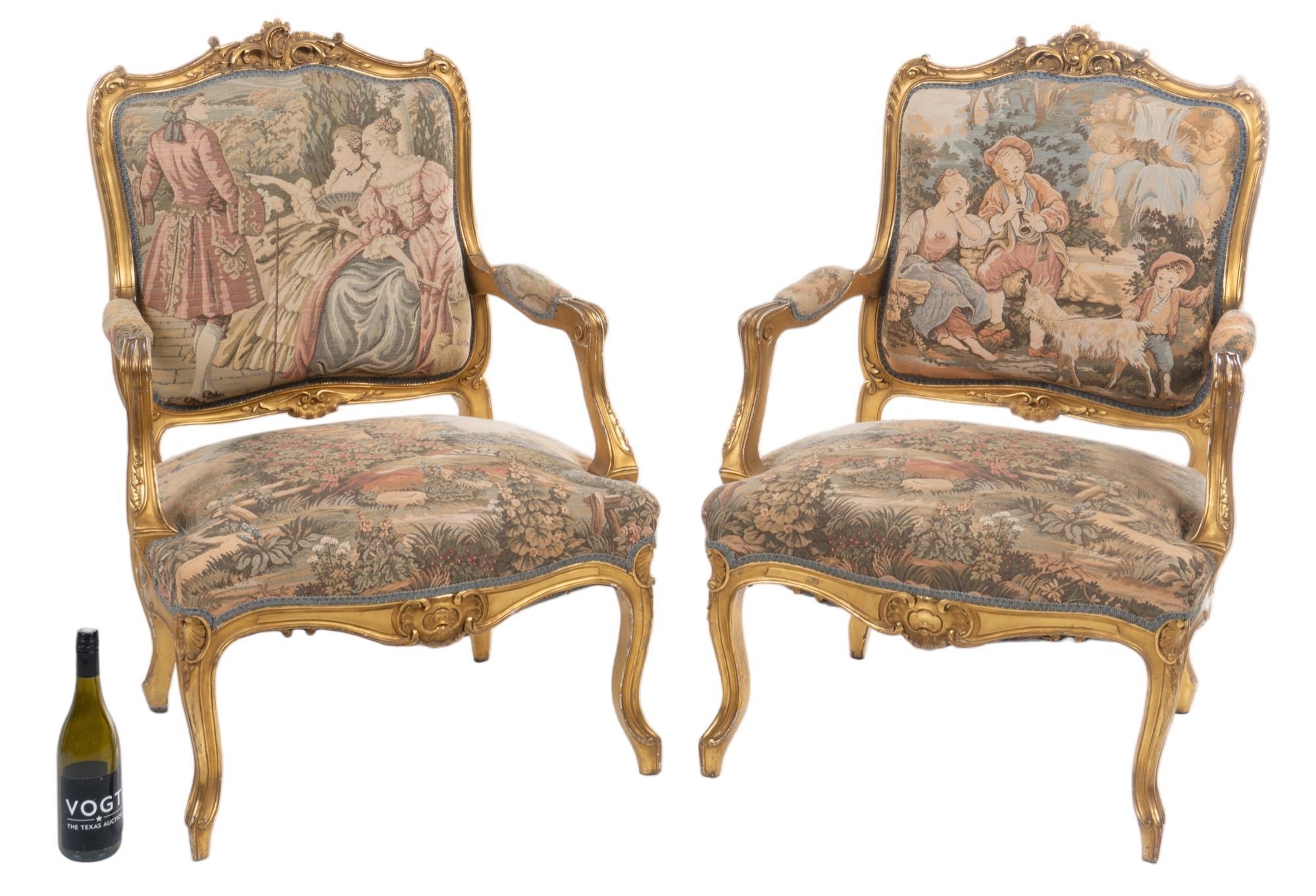Louis XV | Pair of Louis XV Style Chairs | MutualArt
