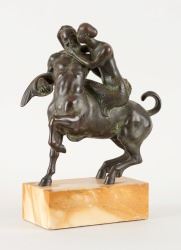 Sculpture Centaure et sirène - Matthias Bechtold