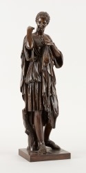 Artwork by A. D. Delafontaine, Diane de Gabies Sculpture, Made of bronze à patine brune