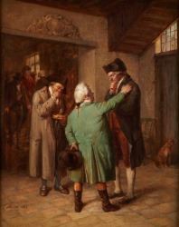 Le conseiller et le priseur by Jean Baptiste Madou, 1874