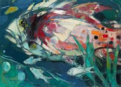 Poissons dans les algues