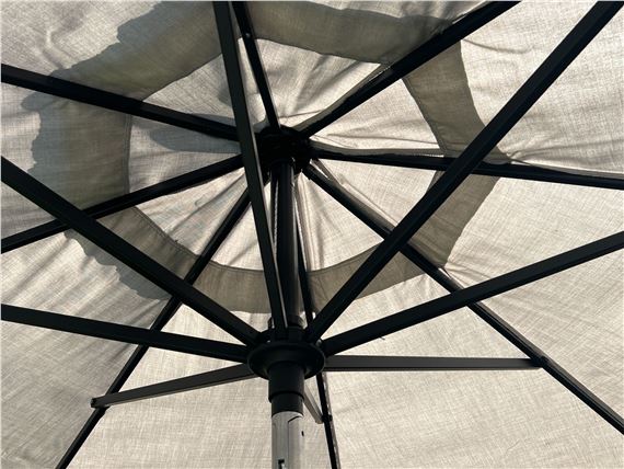 double patio umbrella base Pellebant Double Top 13.5 ft. x 10 ft. 360 Rotation Solar Lighted Cantilever Patio Umbrella in Red with 350 lbs. Umbrella Base