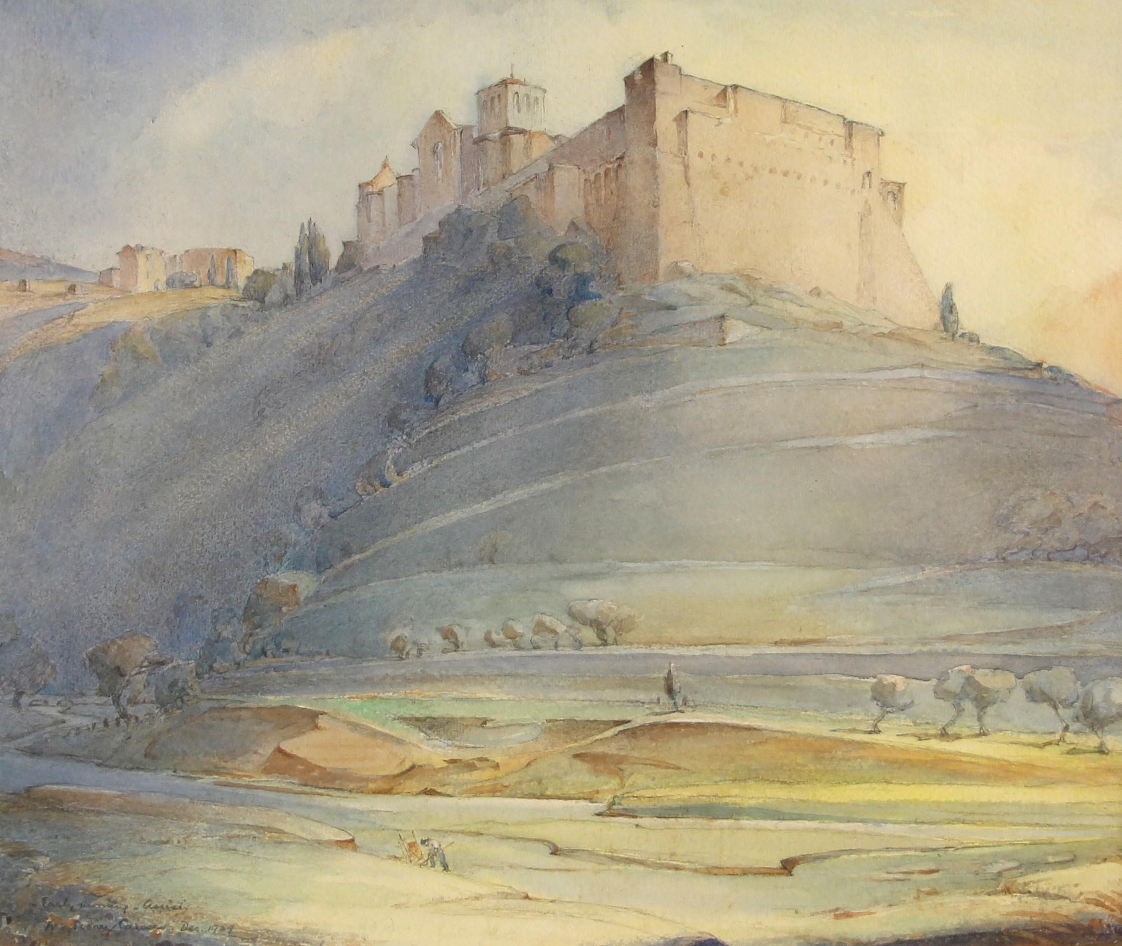 William Sidney Causer | Early Morning, Assisi (1929) | MutualArt