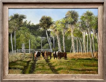 GW REED FLORIDA ARTIST BRAFORDS ON ADAMS RANCH - G. W. Reed