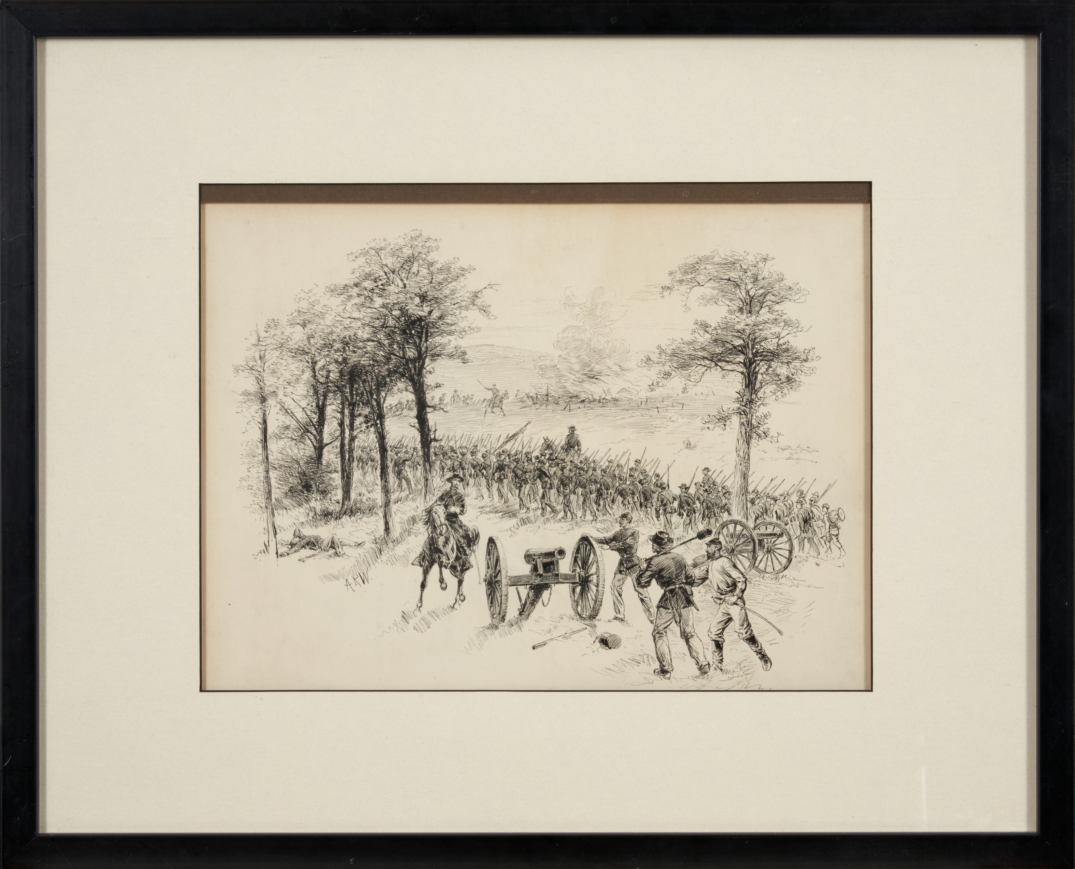 Alfred R. Waud | Civil War Battle (1860) | MutualArt