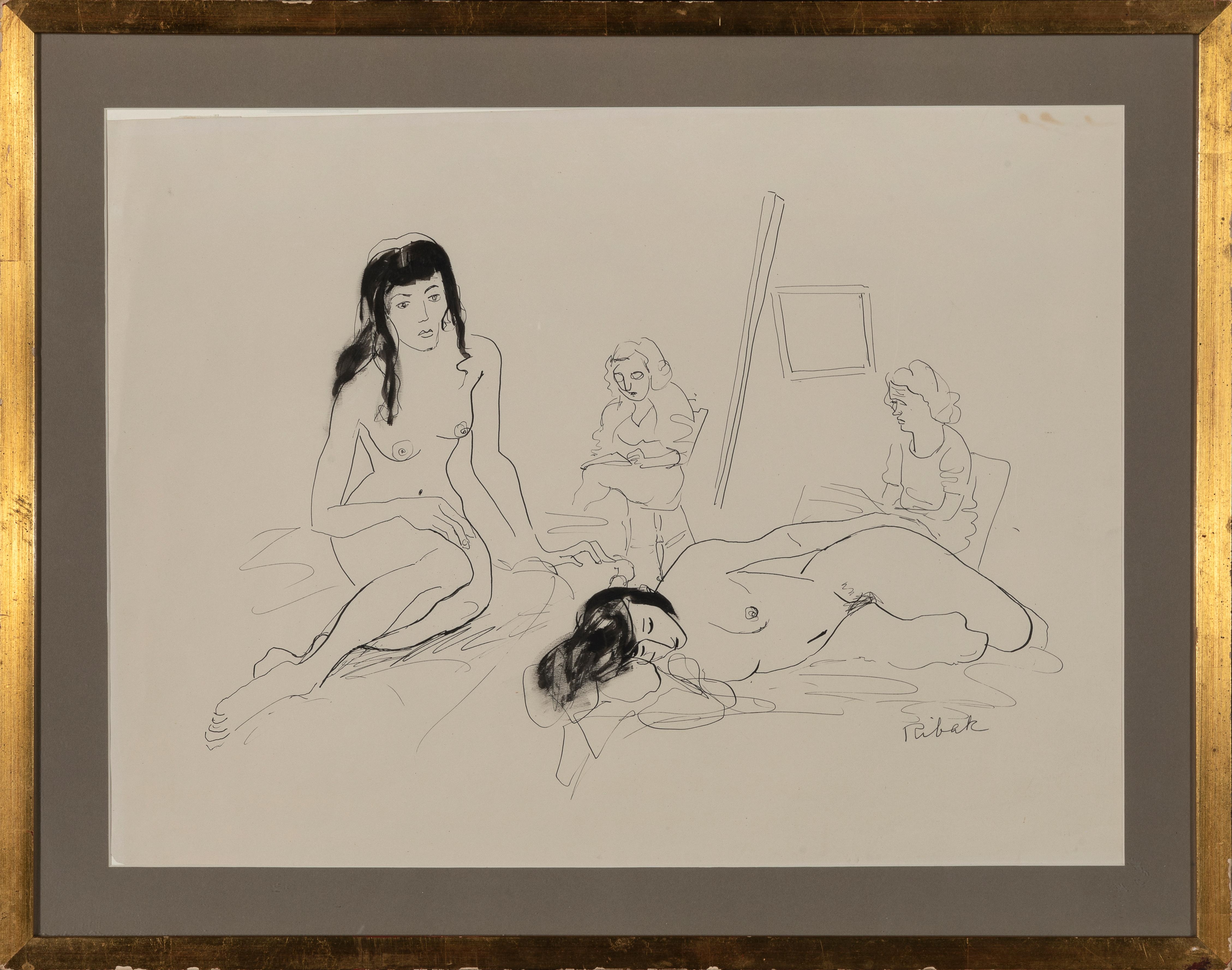 Louis Ribak | Untitled (Figure Study) | MutualArt