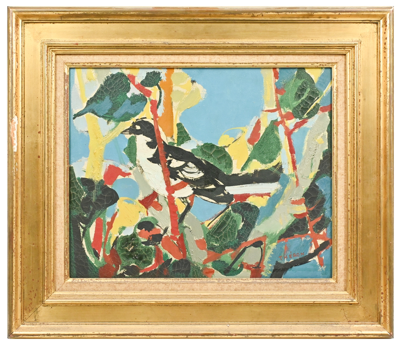 Artwork by Pierre Theron, ''L'Oiseau de Printemps'', Made of Oil/Canvas