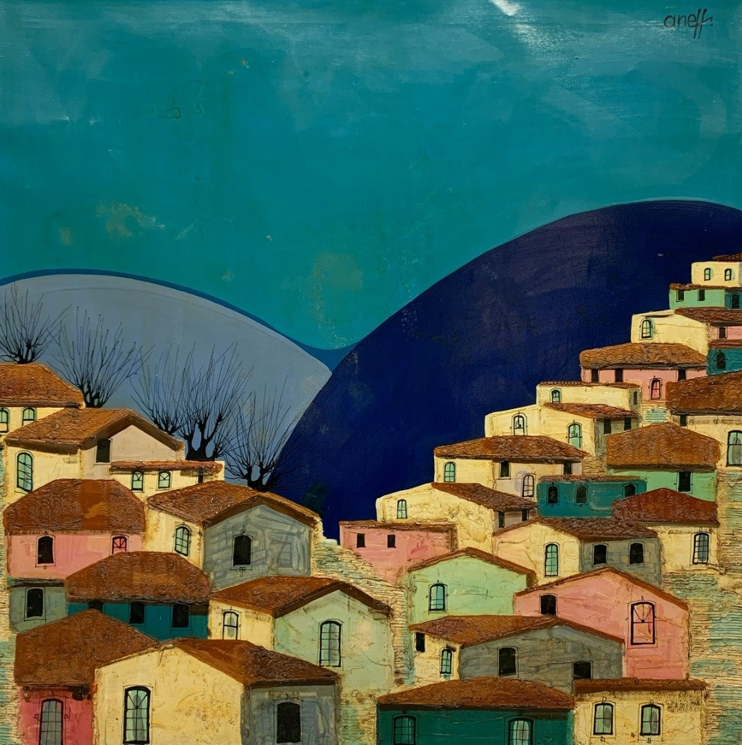 Artwork by Liny Aneff, Favelas, Made of acrylic on canvas