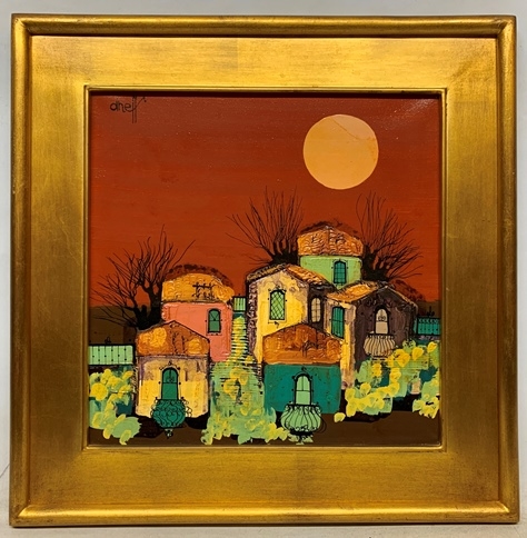 Artwork by Liny Aneff, Pueblito colonial, Made of acrylic on canvas