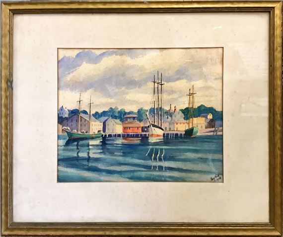 Harbor scene - Sam King
