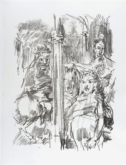 King Lear by Oskar Kokoschka, 1963