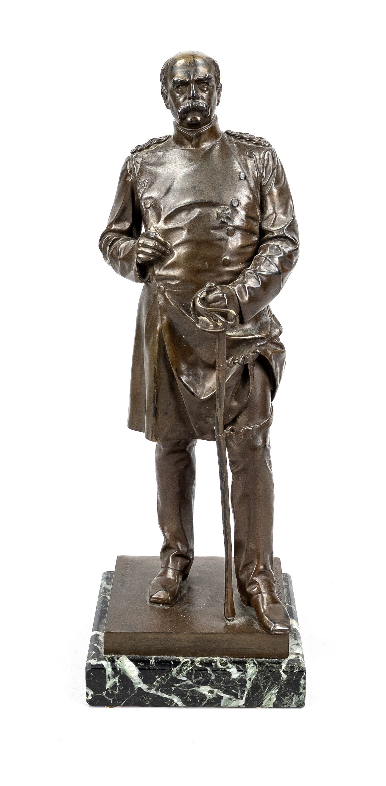 Hugo Wilhelm Fritz Schaper | standing figure of Bismarck in full ...