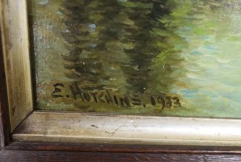 Artwork by Ernest J. Hutchins, oil on canvas, Made of oil on canvas