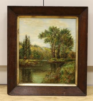 Artwork by Ernest J. Hutchins, oil on canvas, Made of oil on canvas