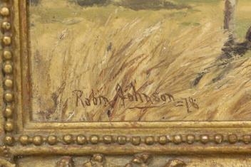 Artwork by Robin Johnson, oil on board, Made of oil on board, Silver birch