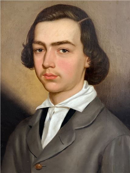Bernhard Peter von Rausch | Portrait of a young man (1849) | MutualArt