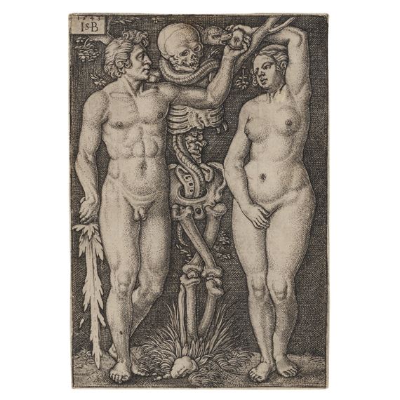 Adam and Eve by Hans Sebald Beham, 1543