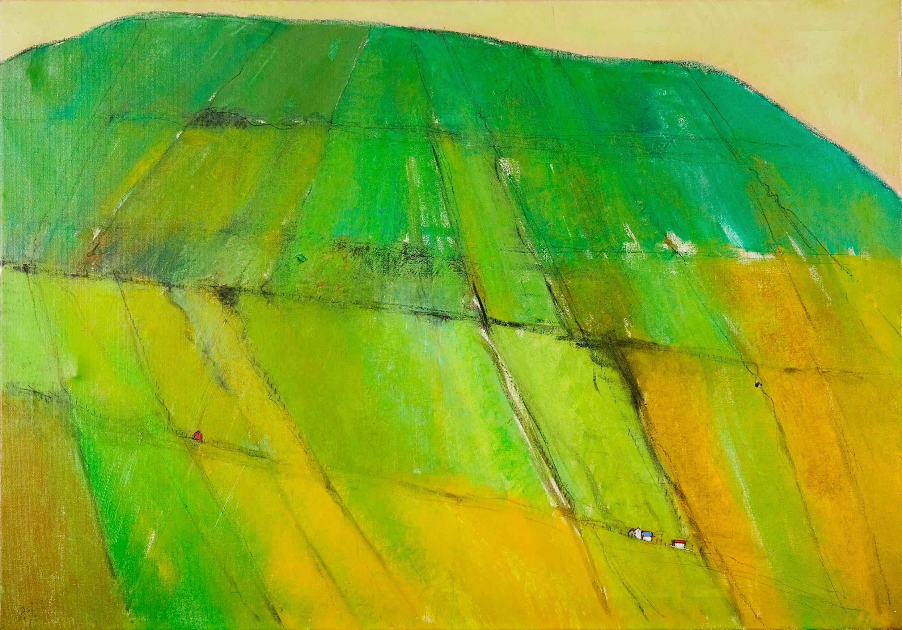 Artwork by Poul Johansen, From the green islands, Made of Oil on Canvas