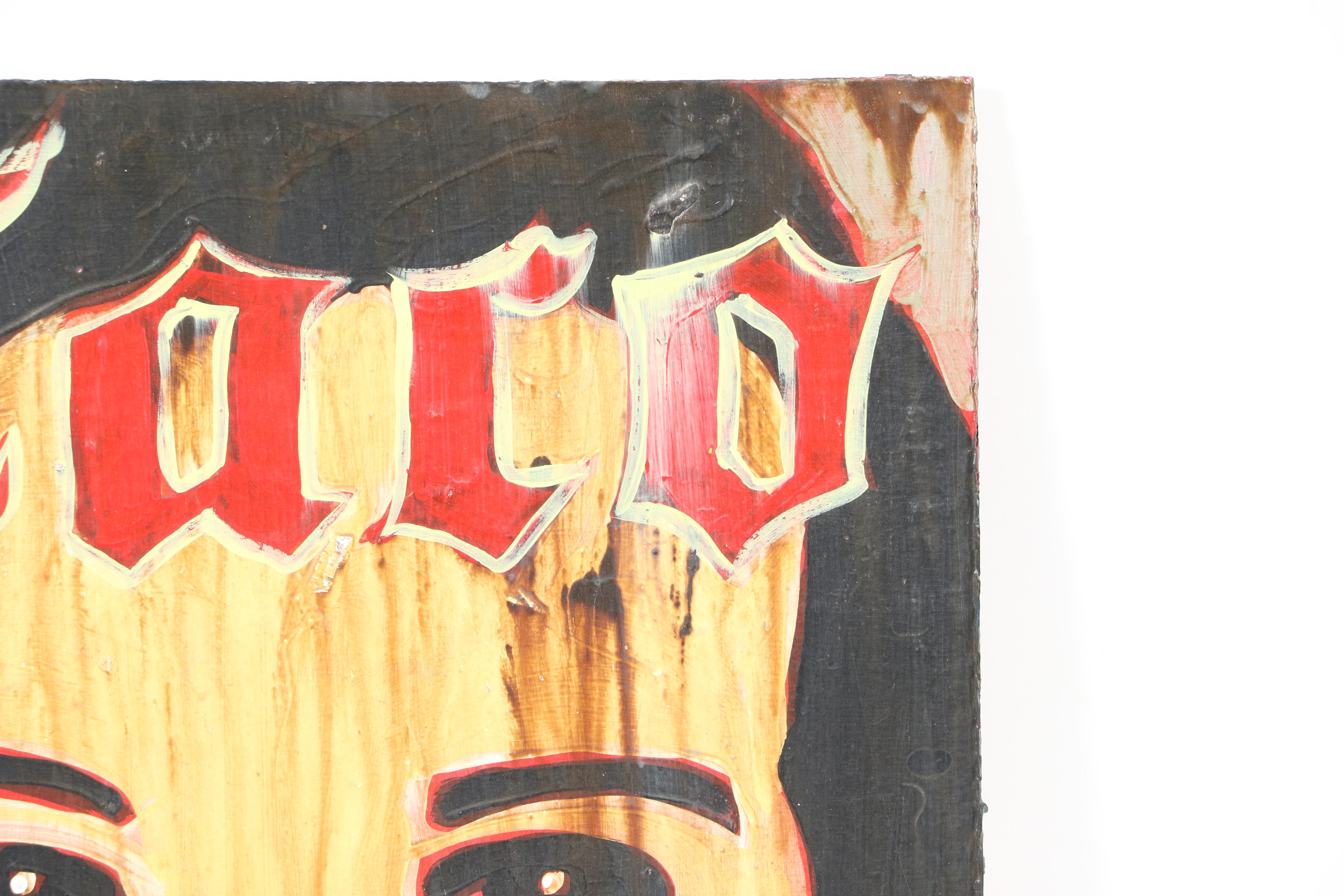 Artwork by Paul Valadez, Taco, 2011, Made of oil on board