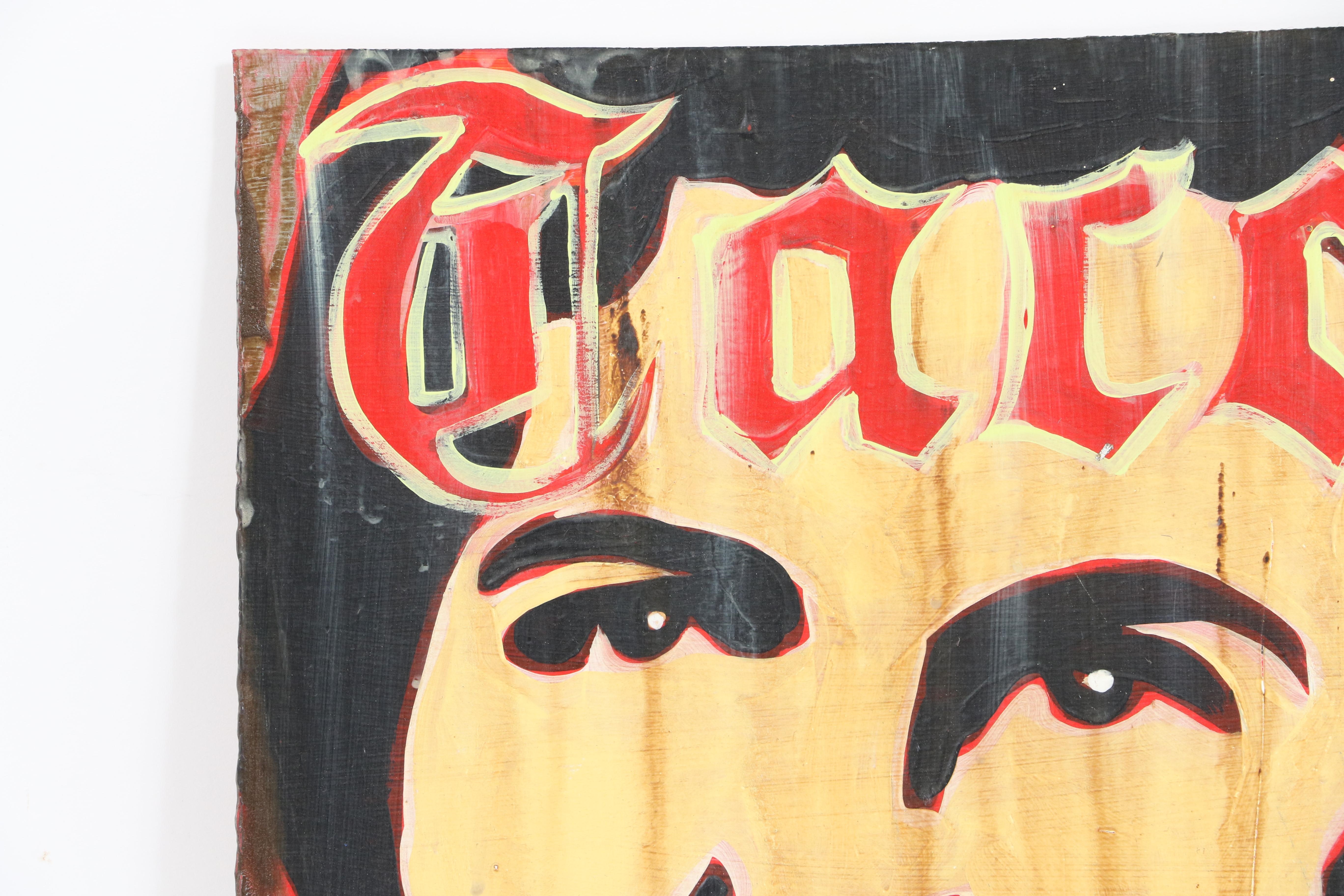 Artwork by Paul Valadez, Taco Lover, 2011, Made of oil on board