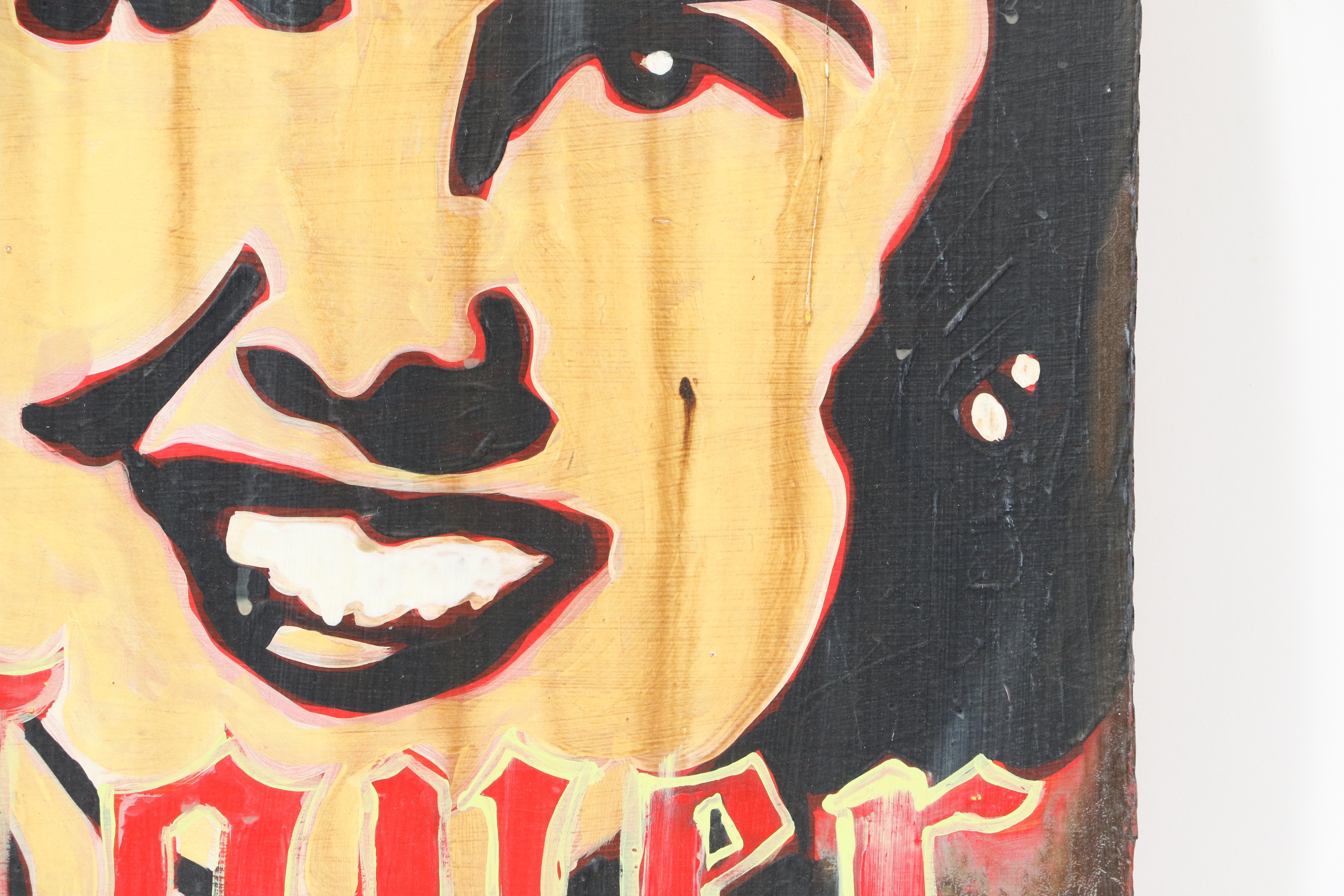 Artwork by Paul Valadez, Taco Lover, 2011, Made of oil on board