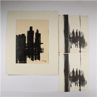 abstract, 1964 / Study at a Window, 1966 - John Klinkenberg