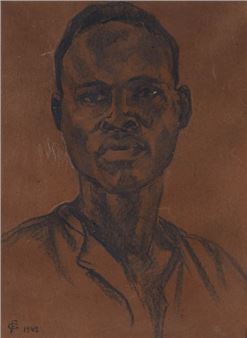 Untitled (African face) - Monogrammist F.G.