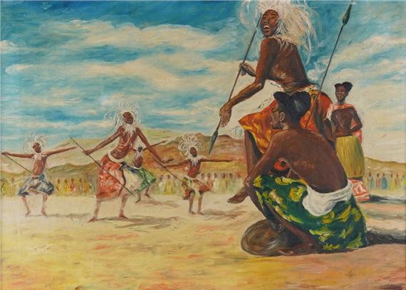 Luc de Bondt | Tutsi dancers (1960) | MutualArt