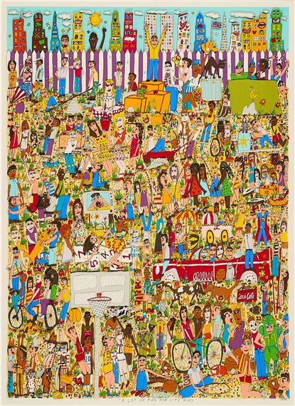 James Rizzi 「A Lot of Fun for City Kids」 James Rizzi | A Lot of Fun for City Kids (1990) | MutualArt