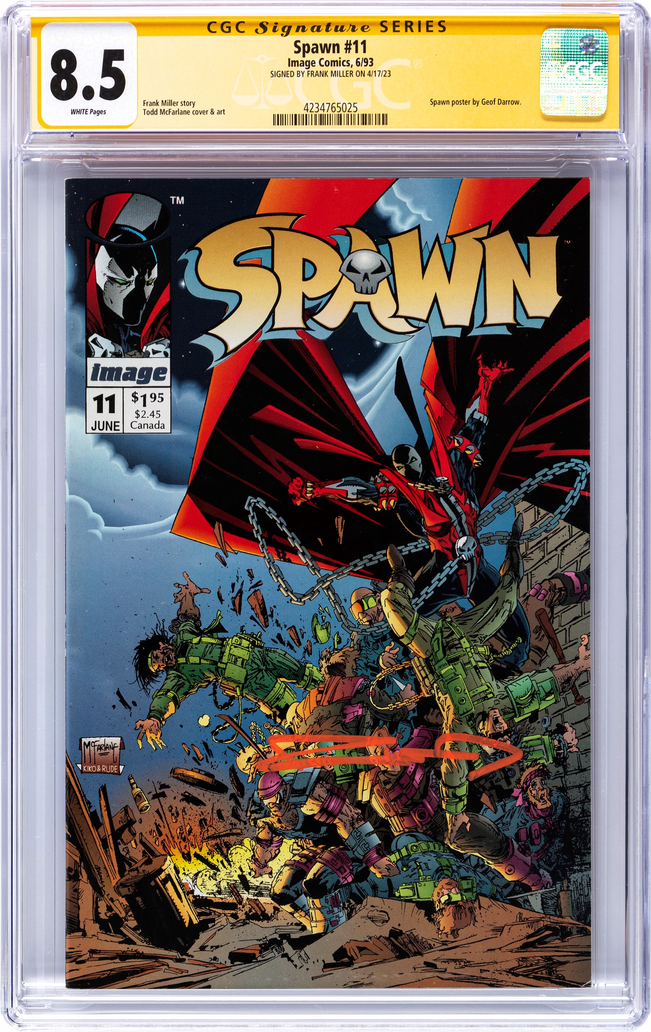 Frank Miller | Spawn # 11 (Signature Series) (1993) | MutualArt