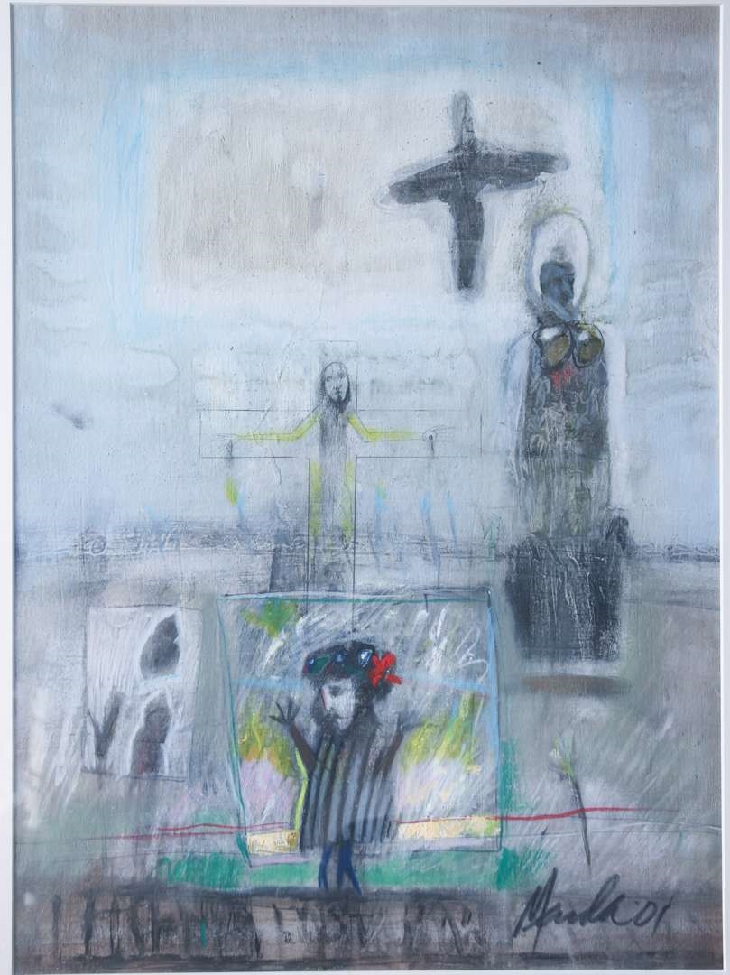 Francois Lodewijckx Abstractie Met Figuren MutualArt