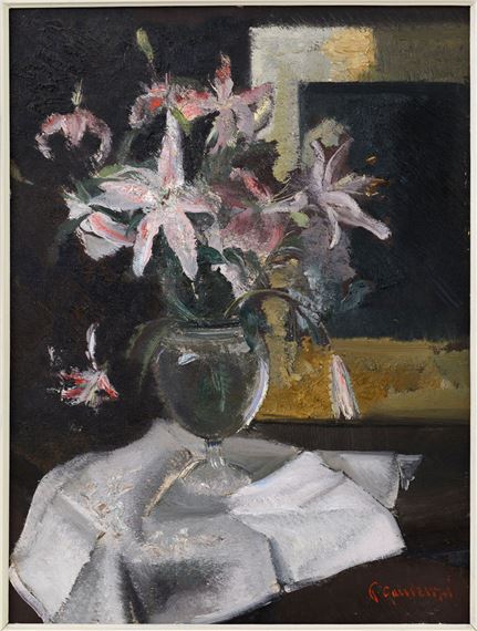 Interior with flower vase by Pietro Gaudenzi