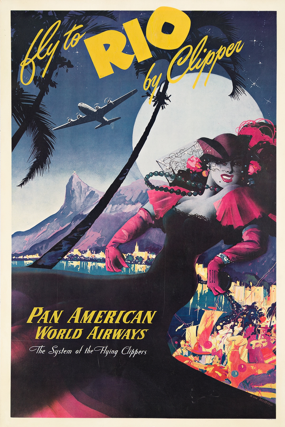 Mark von Arenburg | FLY TO RIO BY CLIPPER / PAN AMERICAN WORLD AIRWAYS ...
