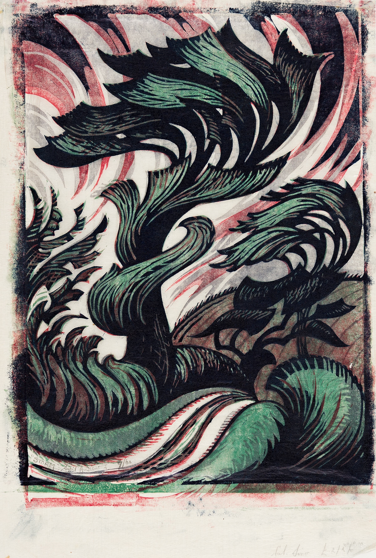 Sybil Andrews | Storm. (1935) | MutualArt