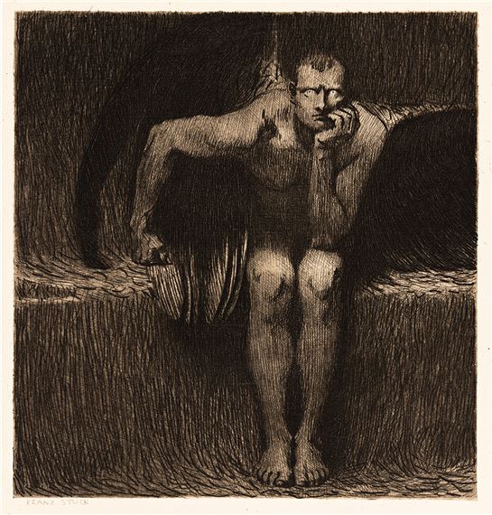 Lucifer by Franz von Stuck, 1889