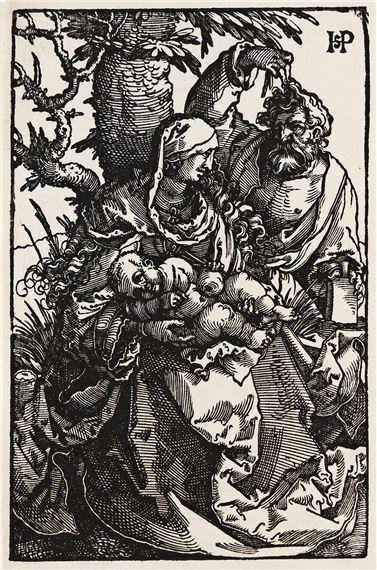 The Holy Family under a Tree by Hans Sebald Beham, 1521