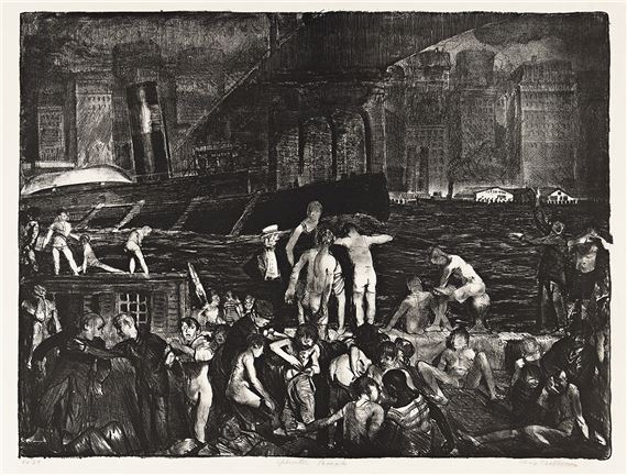 Splinter Beach. by George Bellows, 1916