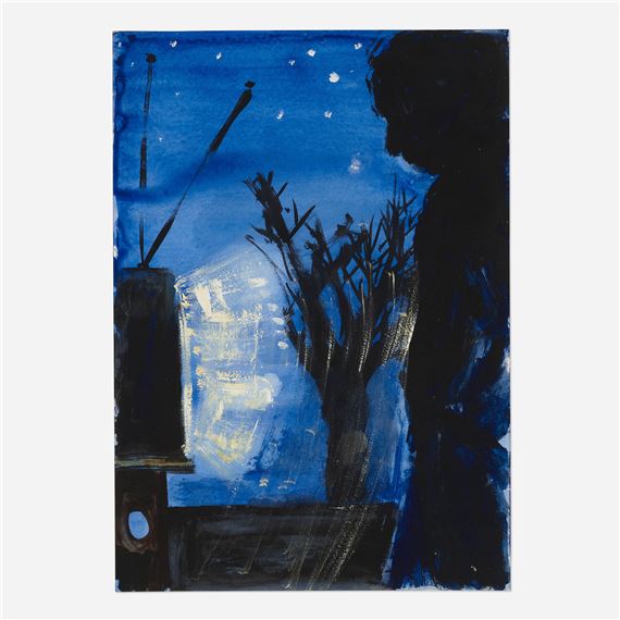 Man Watching TV - Dona Nelson