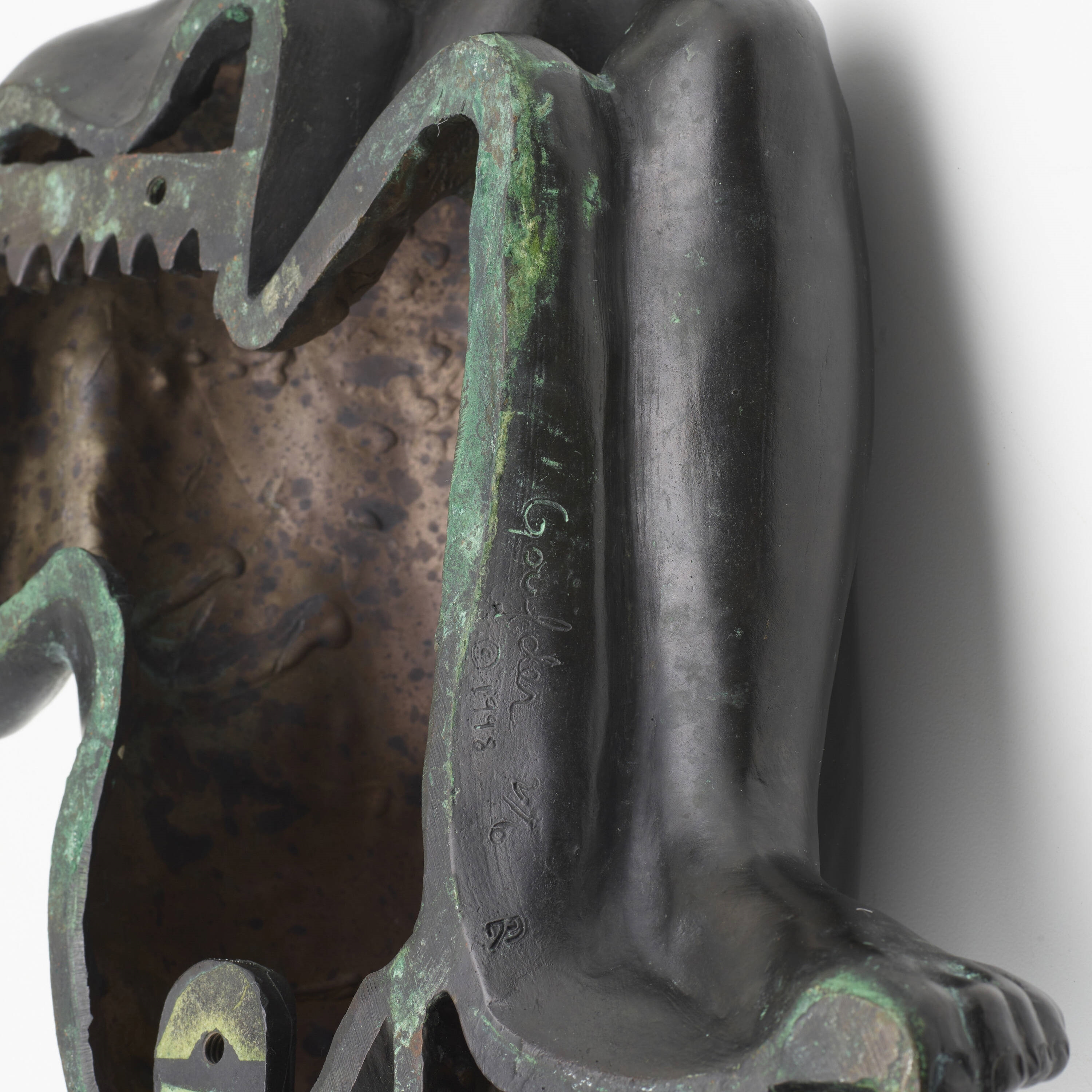 Artwork by Eric Goulder, Untitled (Sleeping Figure #1), Made of bronze